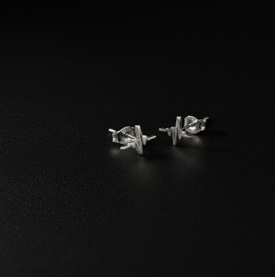 Dainty Cubic Zirconia Stud Earrings in Sterling Silver Stainless Steel