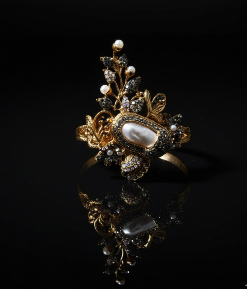 Empress Pearl Adjustable ring