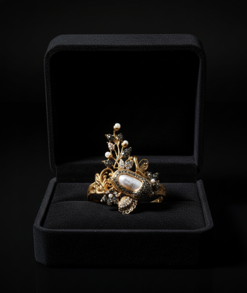 Empress Pearl Adjustable ring