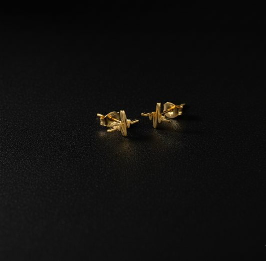 Heartbeat Pulse Earrings  Stainless Steel