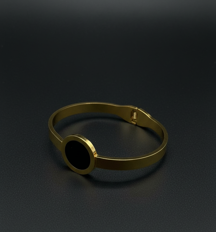 Midnight Aura Bangle  Stainless Steel