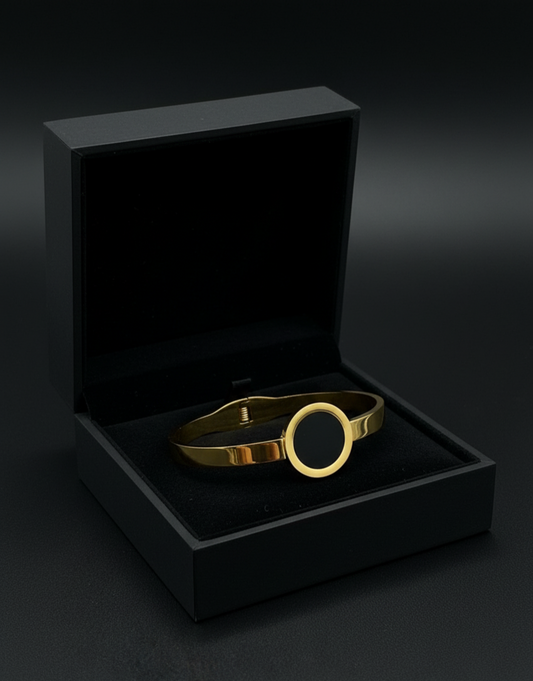 Midnight Aura Bangle  Stainless Steel
