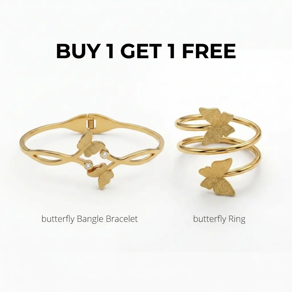 Butterfly Bracelet + Ring