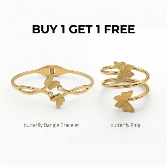 Butterfly Bracelet + Ring