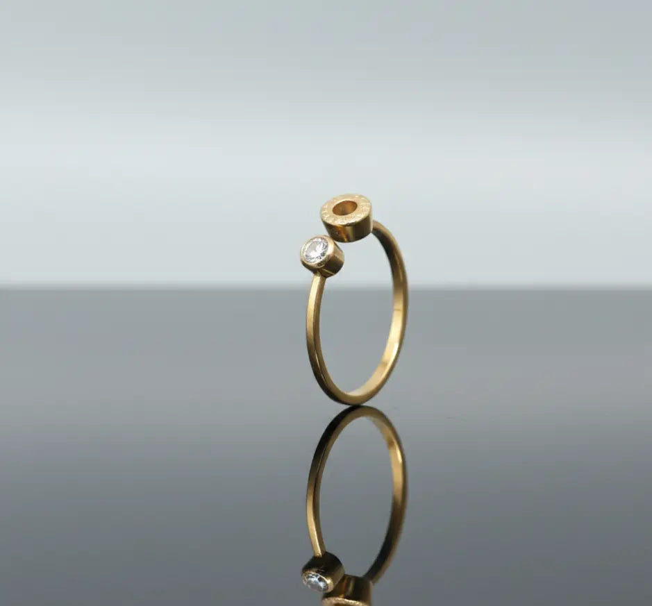 Gold Toned Open Wrap Ring