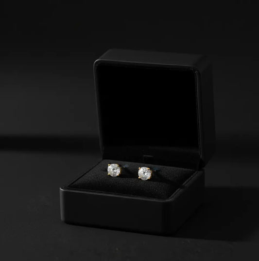 Golden Glow Diamond Shape Earings
