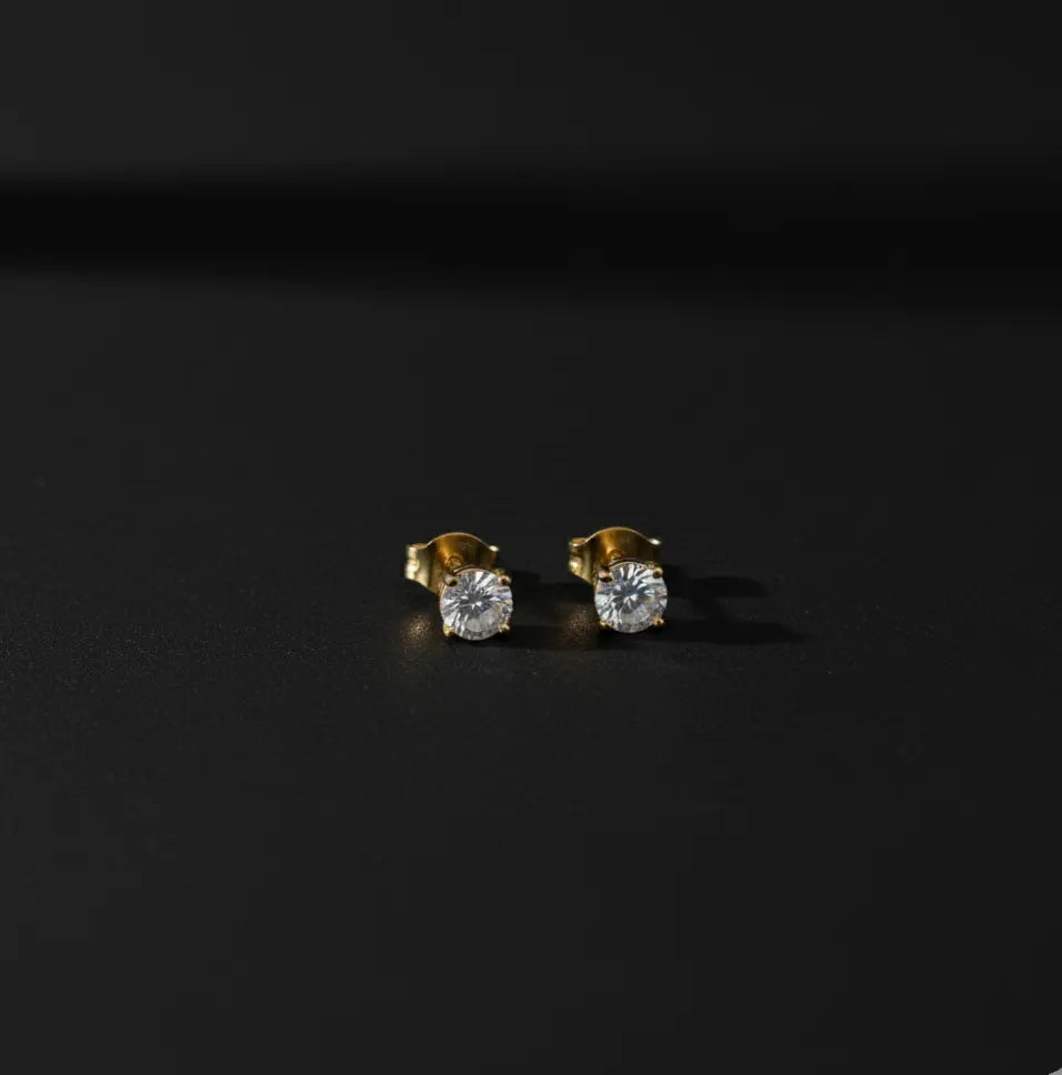 Golden Glow Diamond Shape Earings