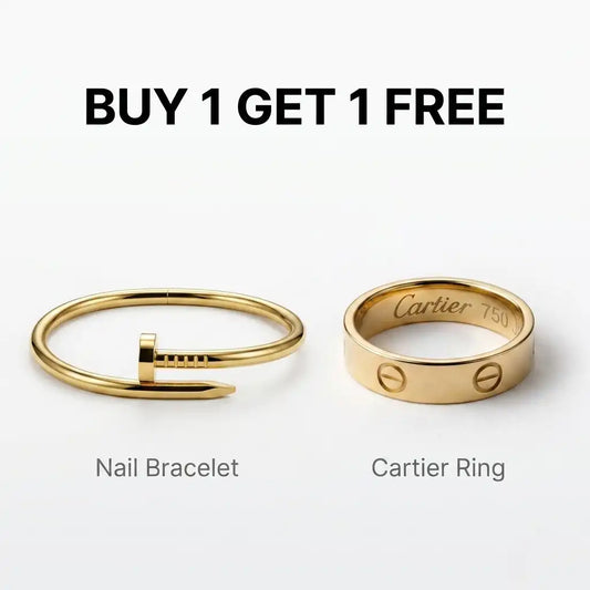 Nail Bracelet + Cartier Ring