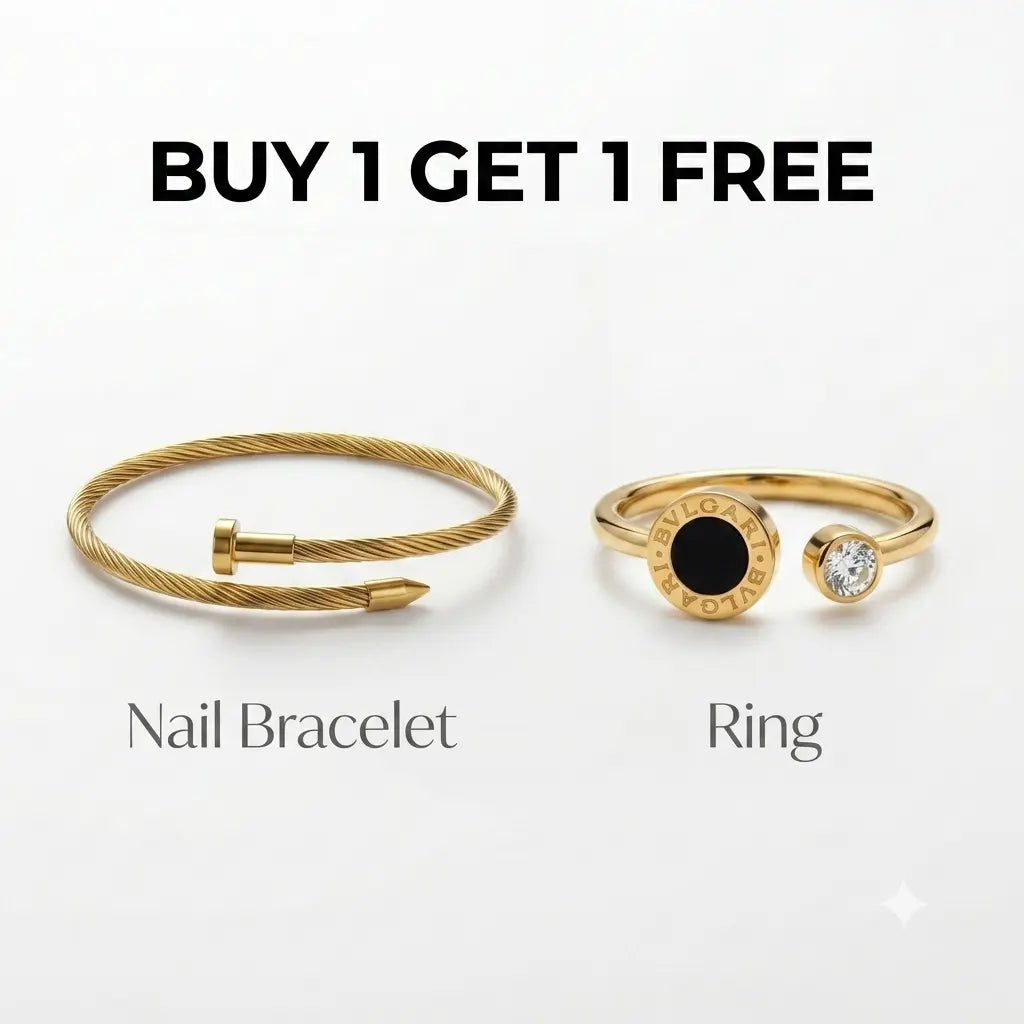 Nail Bracelet + Earring