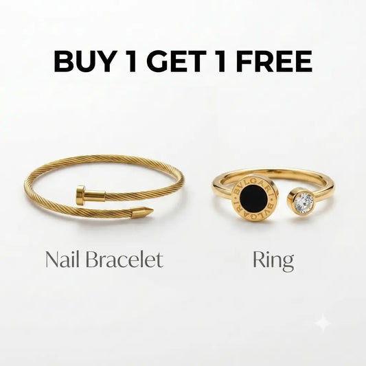 Nail Bracelet + Earring