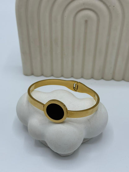 Midnight Aura Bangle  Stainless Steel