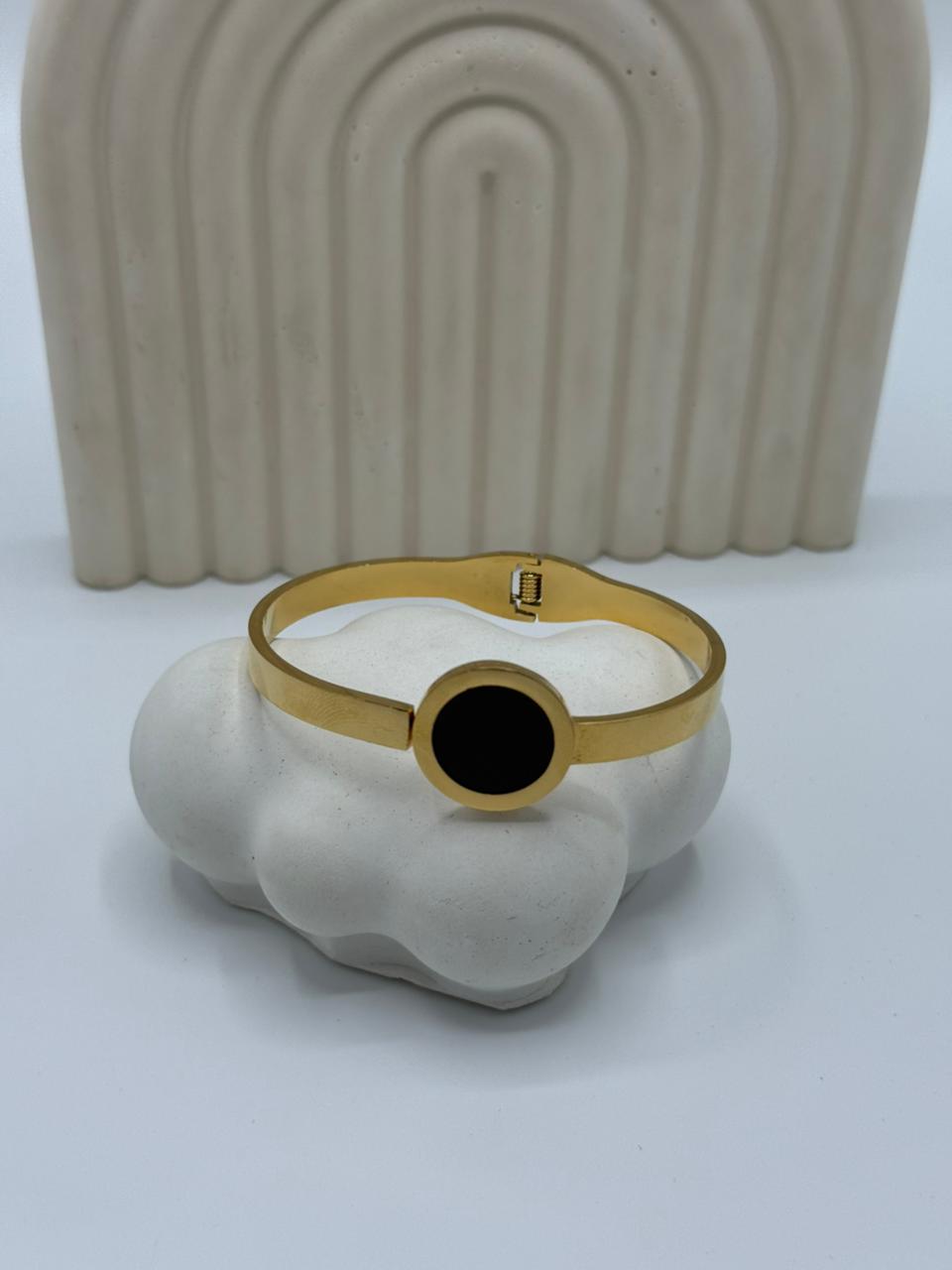 Midnight Aura Bangle  Stainless Steel