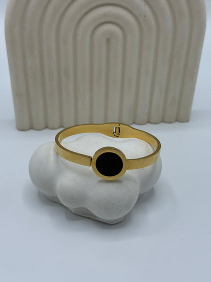 Midnight Aura Bangle  Stainless Steel