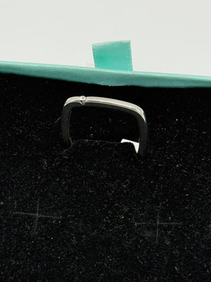 Aurora Minimal Square Diamond Accent Adjustable ring