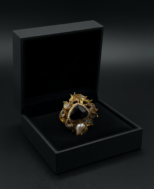 Midnight Majesty Ring Adjustable ring
