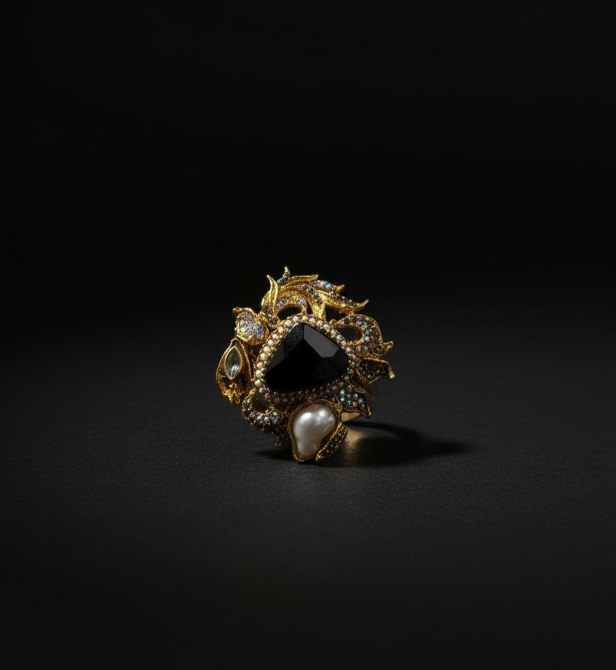 Midnight Majesty Ring Adjustable ring