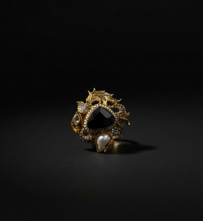 Midnight Majesty Ring Adjustable ring